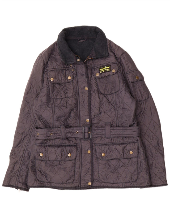 Jaqueta acolchoada feminina Barbour UK 14 grande azul marinho