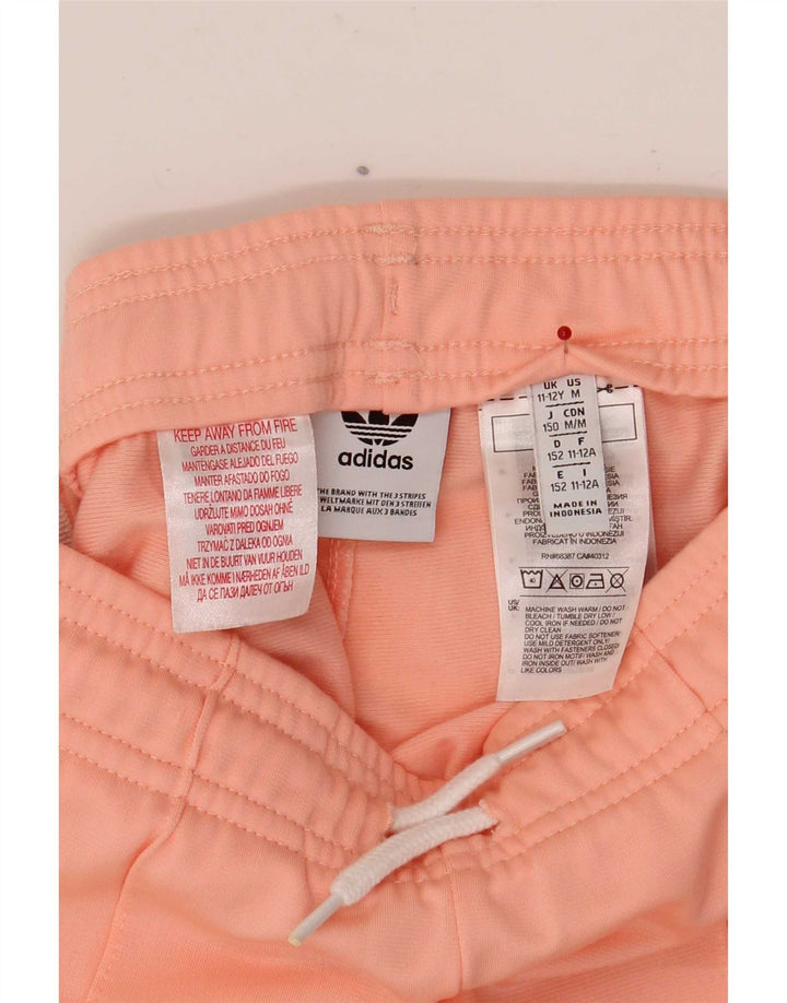 Calças de treino Adidas meninas 11-12 anos poliéster rosa
