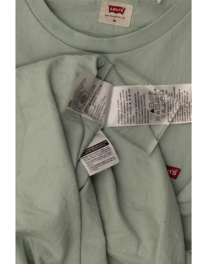 Camiseta masculina Levi's Top médio algodão verde