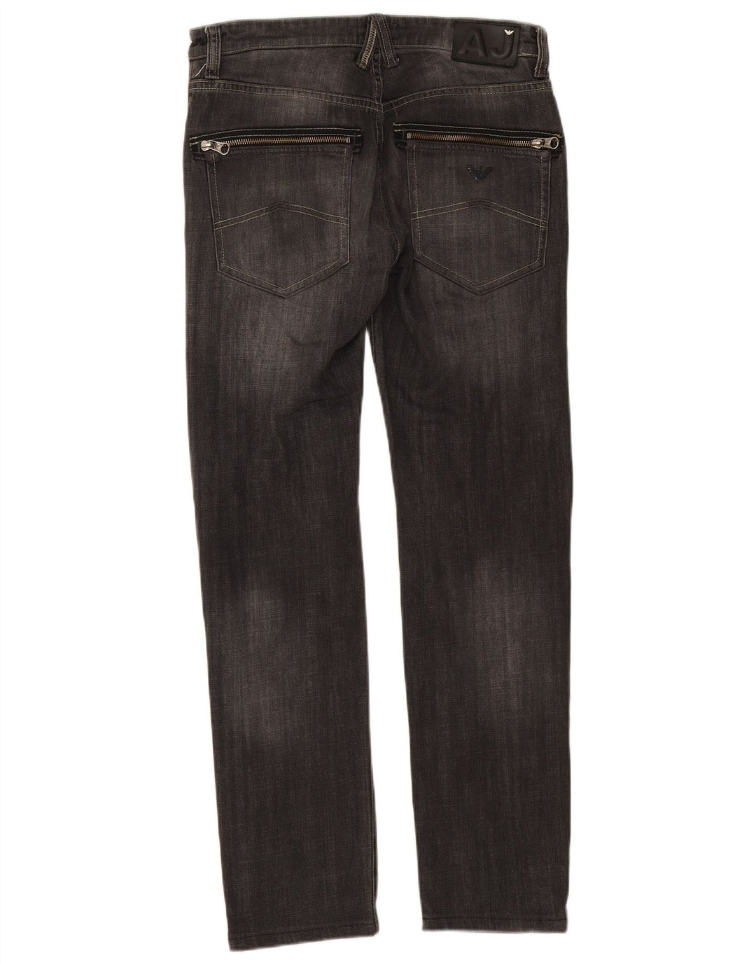Armani Mens Slim Jeans W31 L30 Cinza Algodão