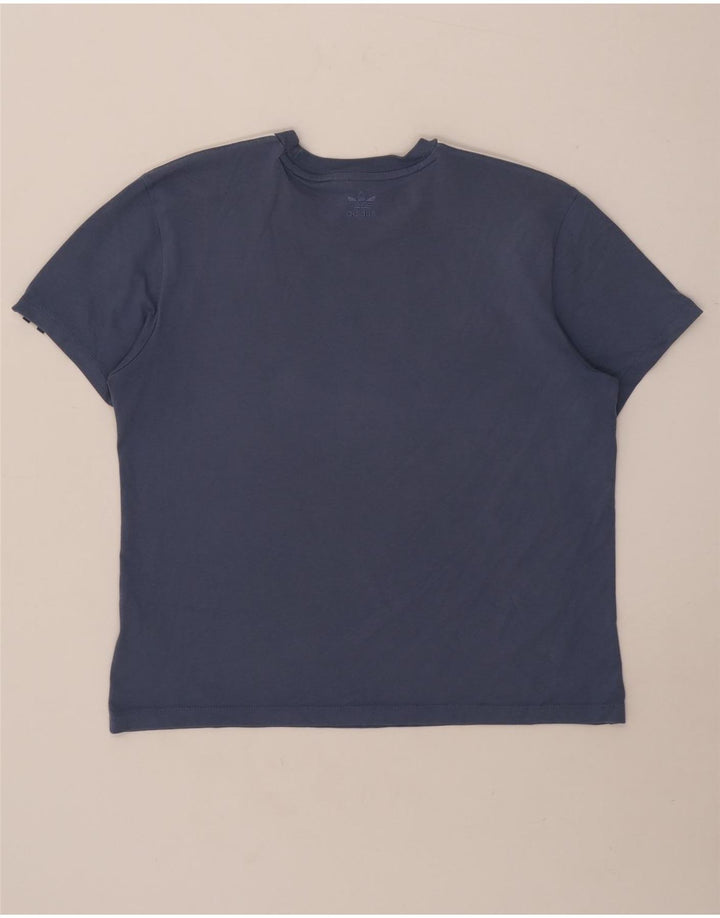 Camiseta Feminina Adidas Top UK 12 Algodão Azul Médio