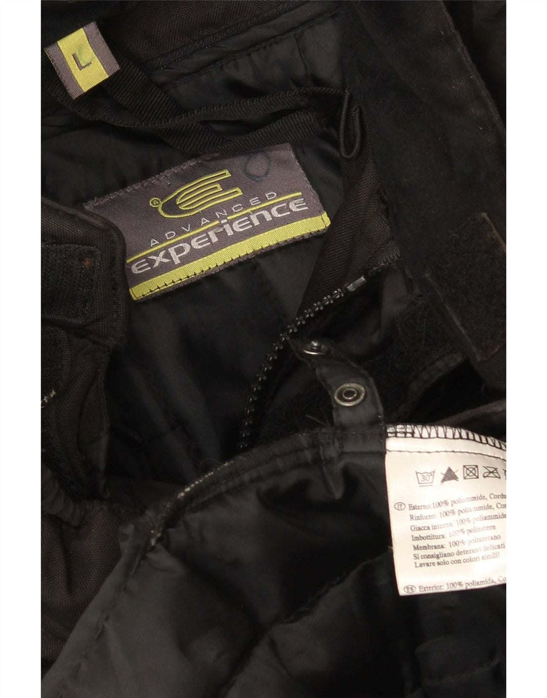 Advanced Experience Mens Racer Jacket UK 40 Grande Poliéster Preto