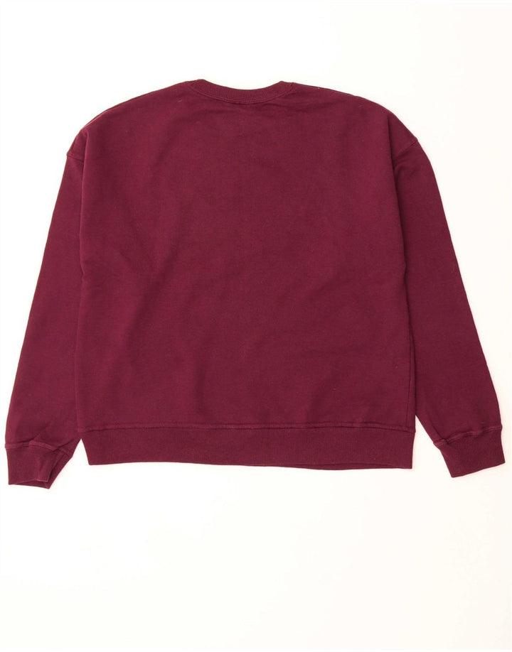 CHAMPION moletom feminino jumper UK 14 médio marrom algodão