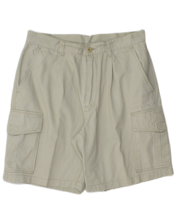 Rifle Mens Cargo Shorts W33 Algodão Verde Médio