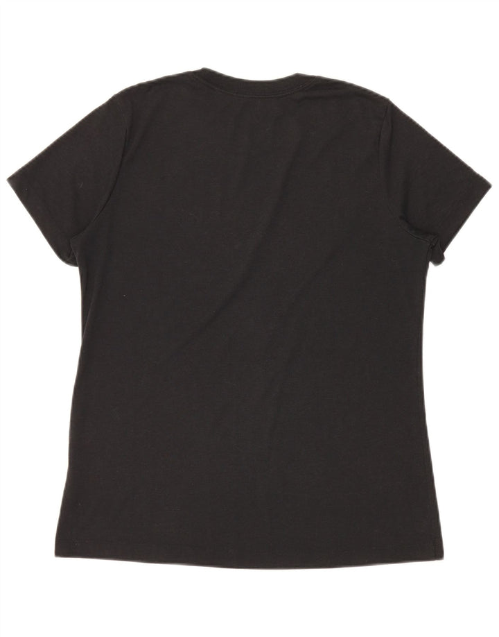 Camiseta Nike Feminina Dri Fit Graphic Top UK 14 Médio Preto Poliéster