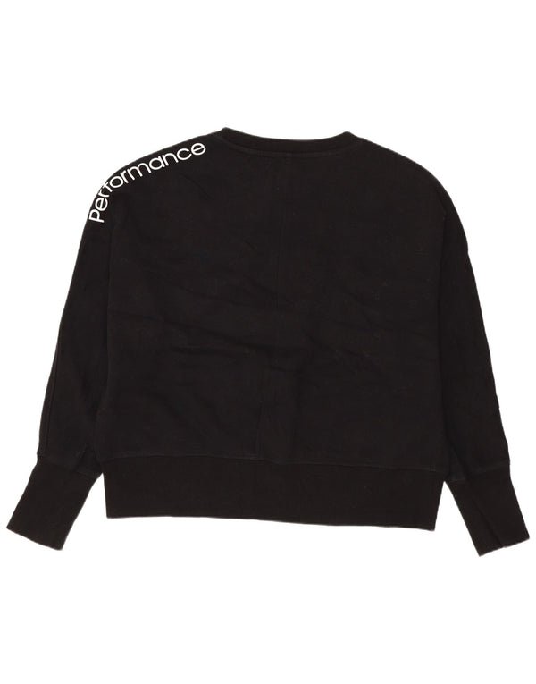 Calvin Klein moletom feminino gráfico oversized jumper UK 14 médio preto