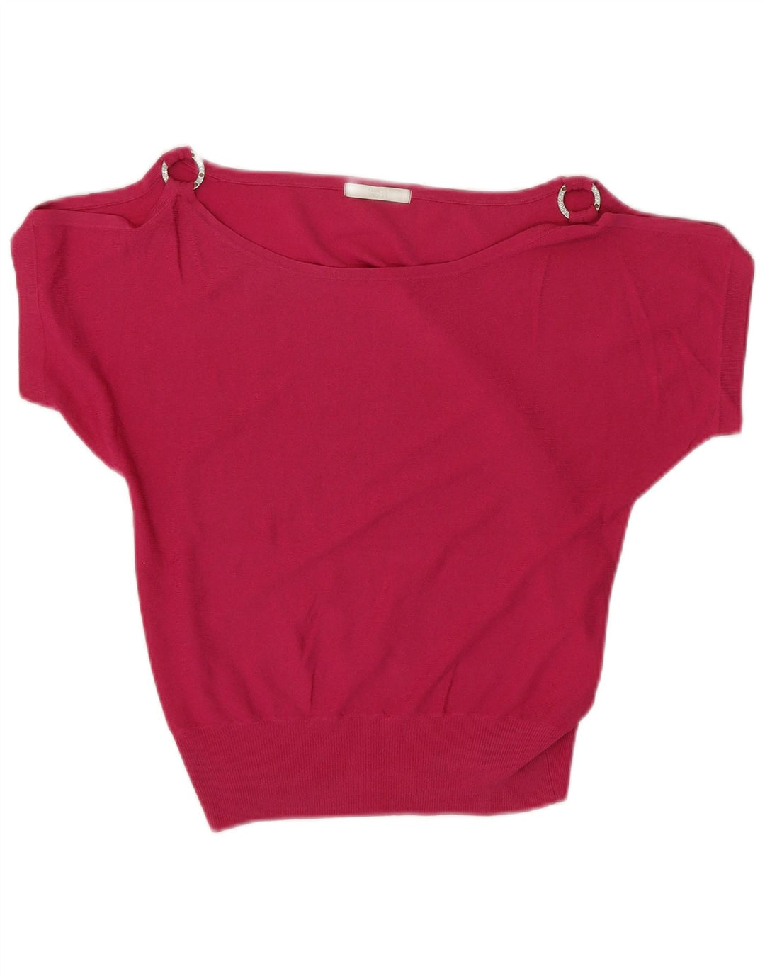 Blusa feminina Marks & Spencer com ombro de fora, Reino Unido 10 pequena rosa