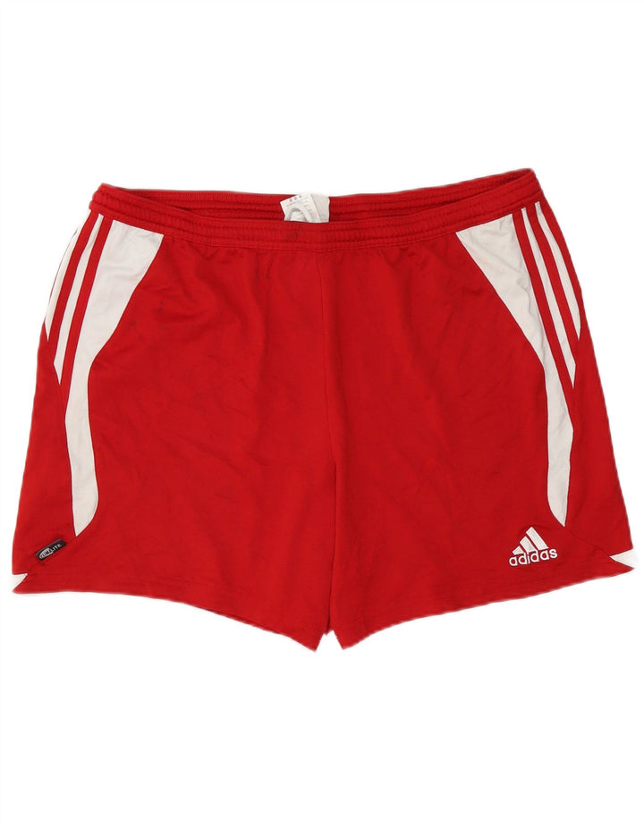 Adidas Masculino Climalite Sport Shorts XL Vermelho Colorblock Poliéster