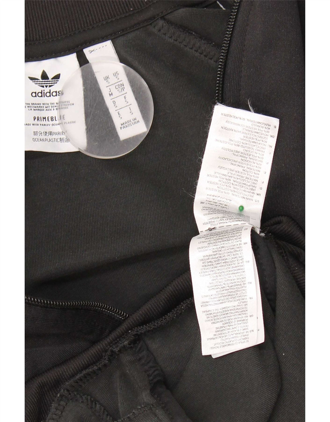 Adidas Mens Treino Top Jacket Pequeno Poliéster Preto