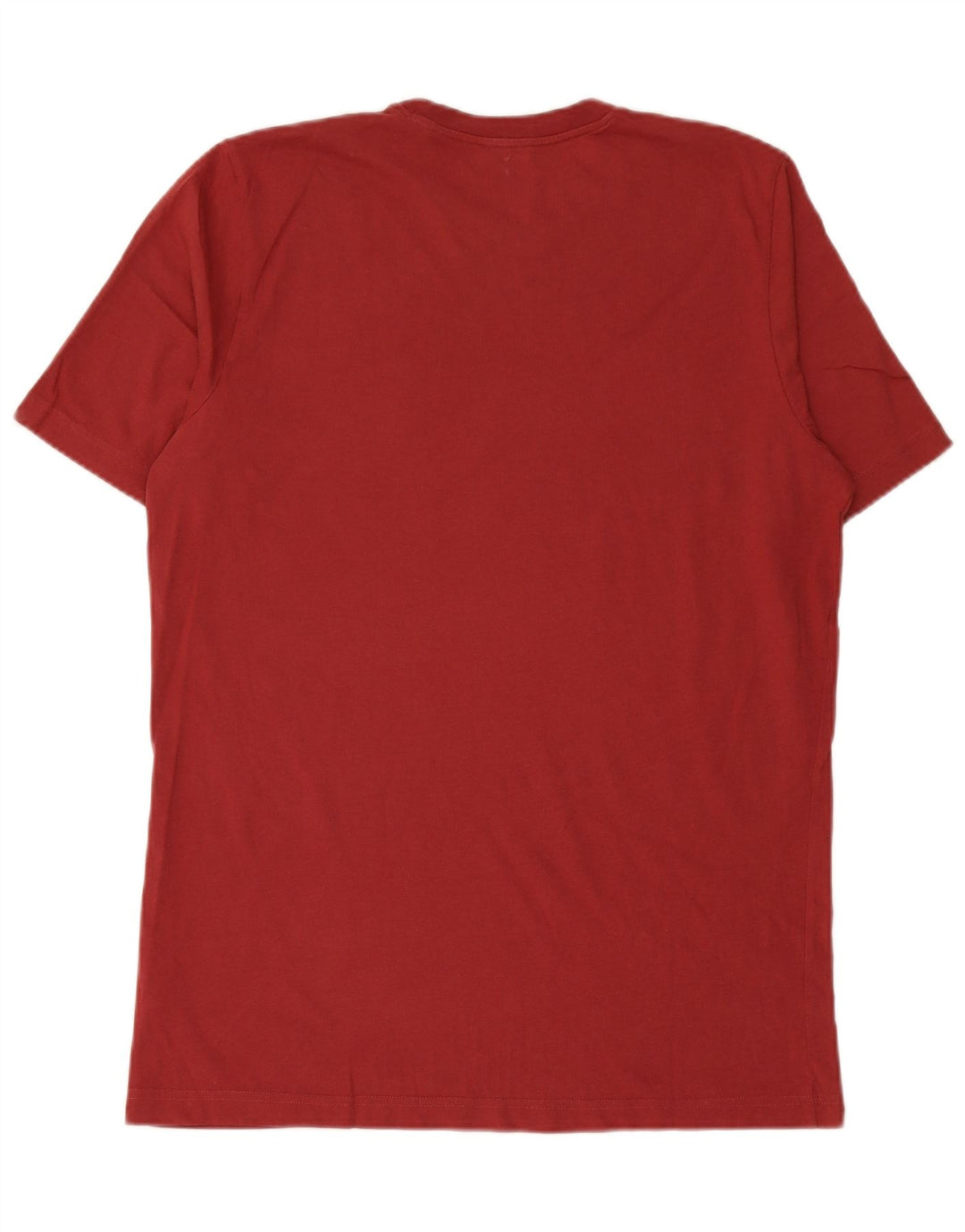 ADIDAS Mens Graphic T-Shirt Top Grande Algodão Vermelho