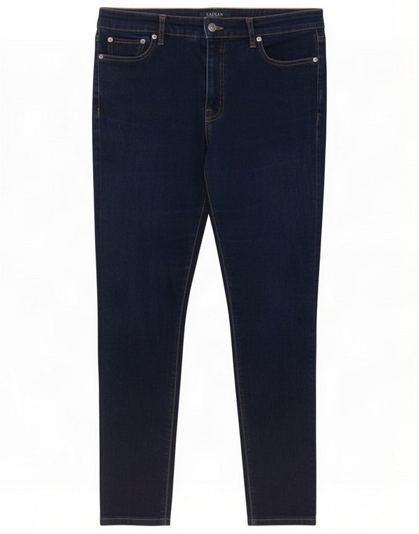 Ralph Lauren Womens Skinny Jeans US 10 Large W32 L27 Azul marinho Algodão