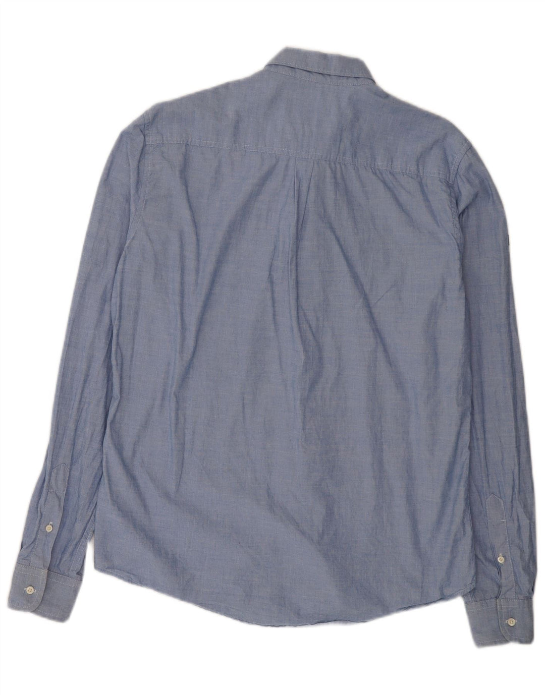 Camisa masculina Superdry Regular Fit grande algodão azul