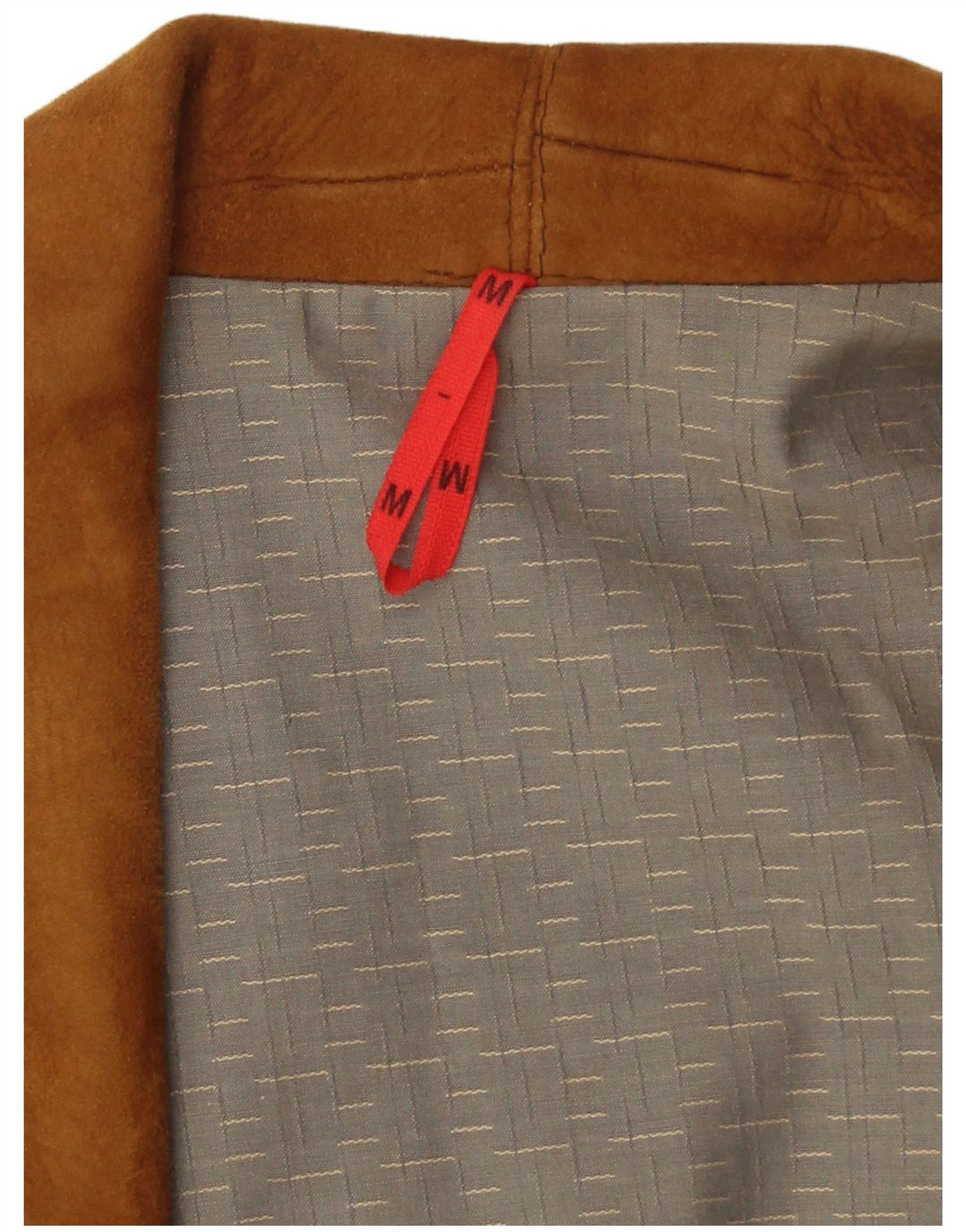 Jaqueta feminina vintage de camurça superdimensionada Reino Unido 14 couro marrom médio