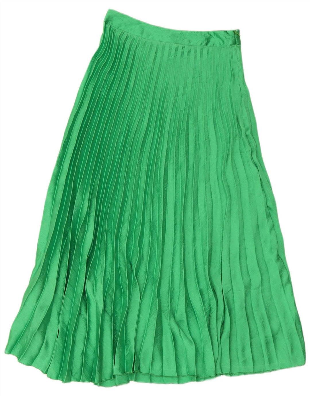 Saia maxi plissada feminina Zara pequena W26 verde