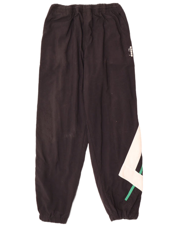 Calça de treino masculina Diadora Joggers XL preto Colourblock poliamida