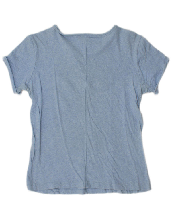 Camiseta feminina Champion Heritage Classics com estampa gráfica UK 10 pequena azul