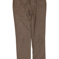 Calça masculina Zara Straight Suit W36 L31 cinza espinha de peixe algodão