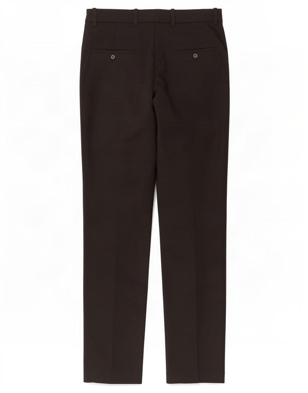 Calça Chino Reta Feminina Zara XS W24 L27 Poliéster Preto