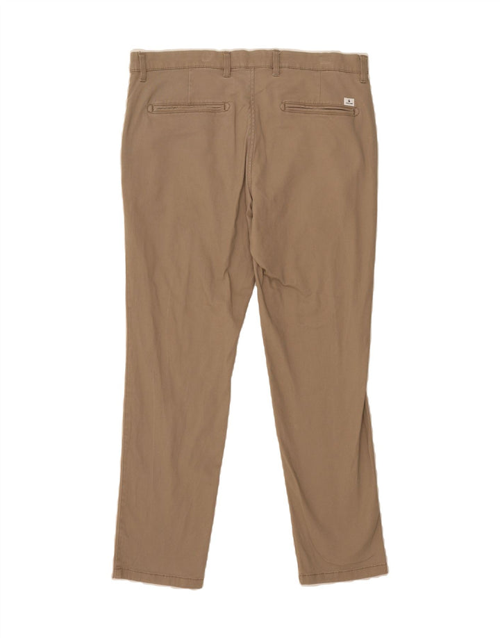 JACK & JONES Mens Slim Chino Trousers W36 L32 Beige Cotton Vintage Jack & Jones and Second-Hand Jack & Jones from Messina Hembry 