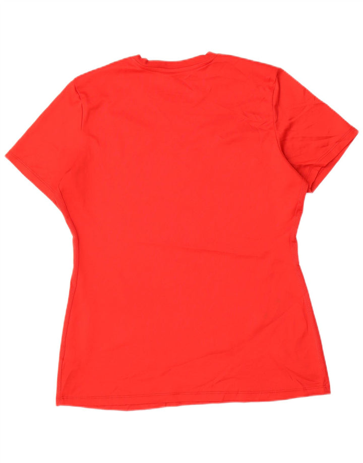 Camiseta feminina NIKE Dri Fit UK 16 grande poliéster vermelho