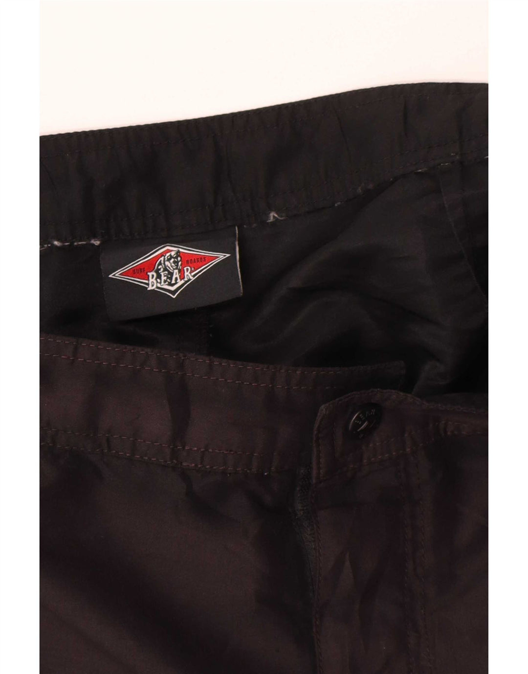 Shorts de natação masculino Bear médio preto colorblock
