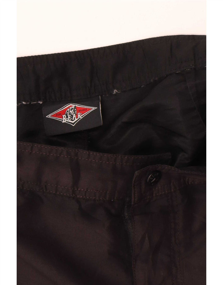 Shorts de natação masculino Bear médio preto colorblock