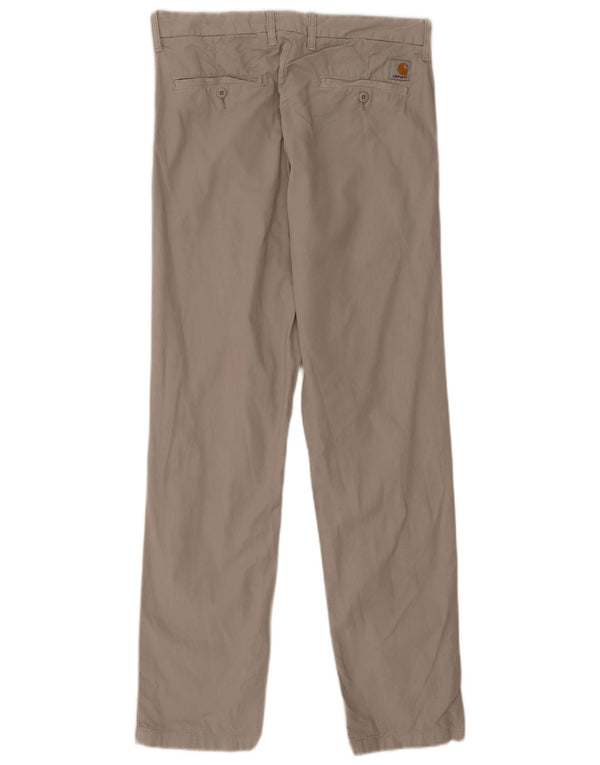 Calça Chino Carhartt Masculina Reta W30 L32 Algodão Cinza
