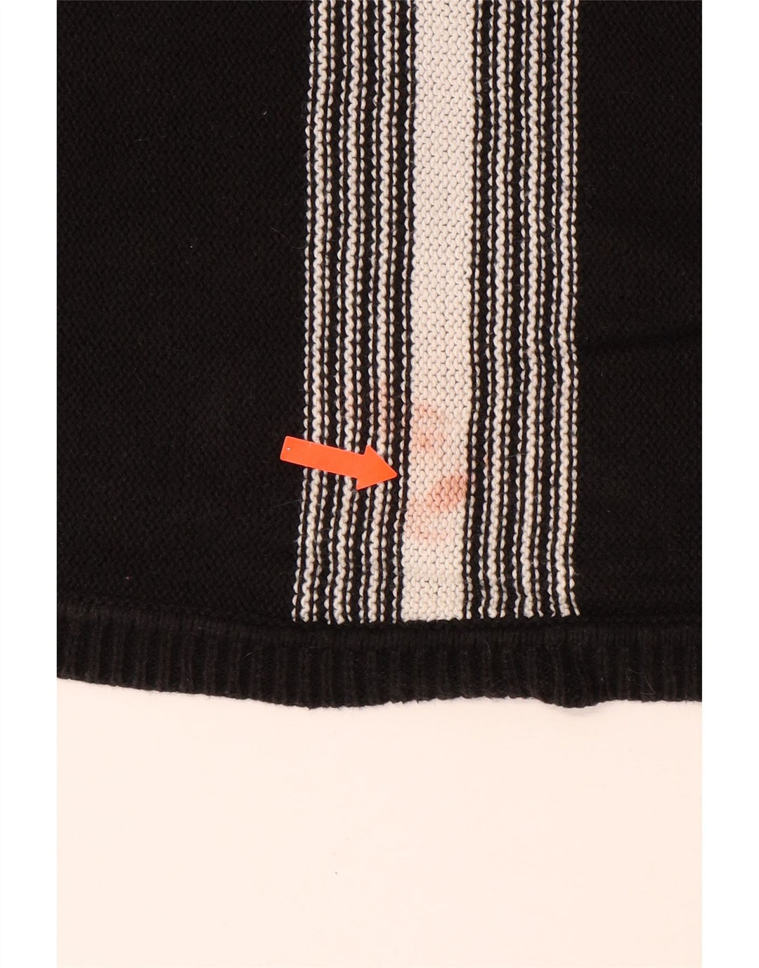 Suéter masculino CALVIN KLEIN com gola canoa, algodão listrado preto médio