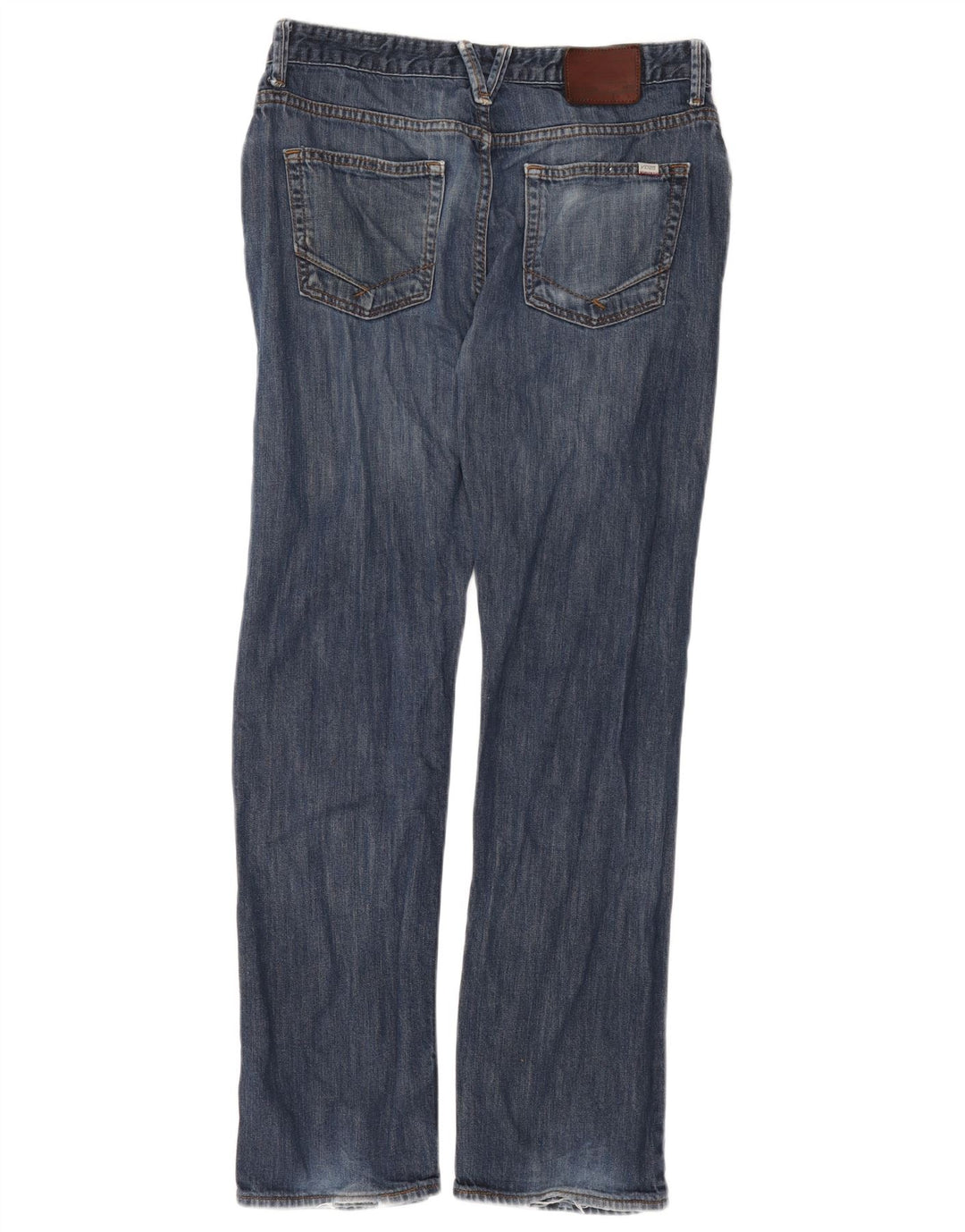 Vans Masculino Straight Jeans W32 L32 Azul Algodão