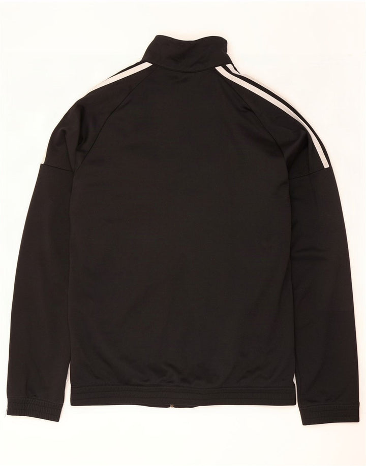 Adidas Mens Tracksuit Top Jacket UK 38/40 Médio Preto Poliéster