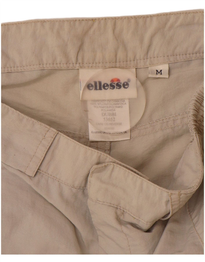 Calça cargo reta masculina Ellesse média W30 L30 bege poliamida