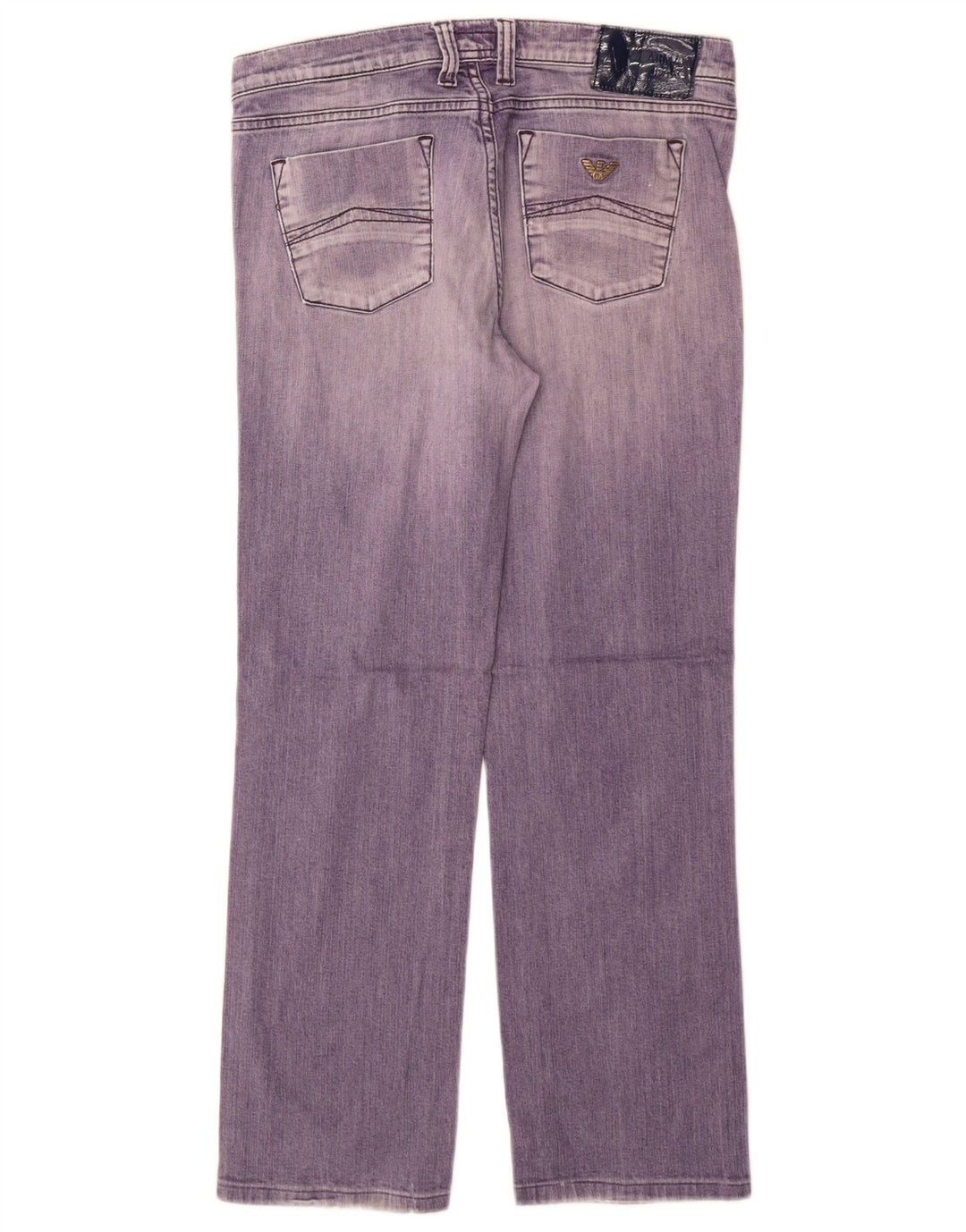ARMANI Jeans retos femininos W32 L29 algodão roxo