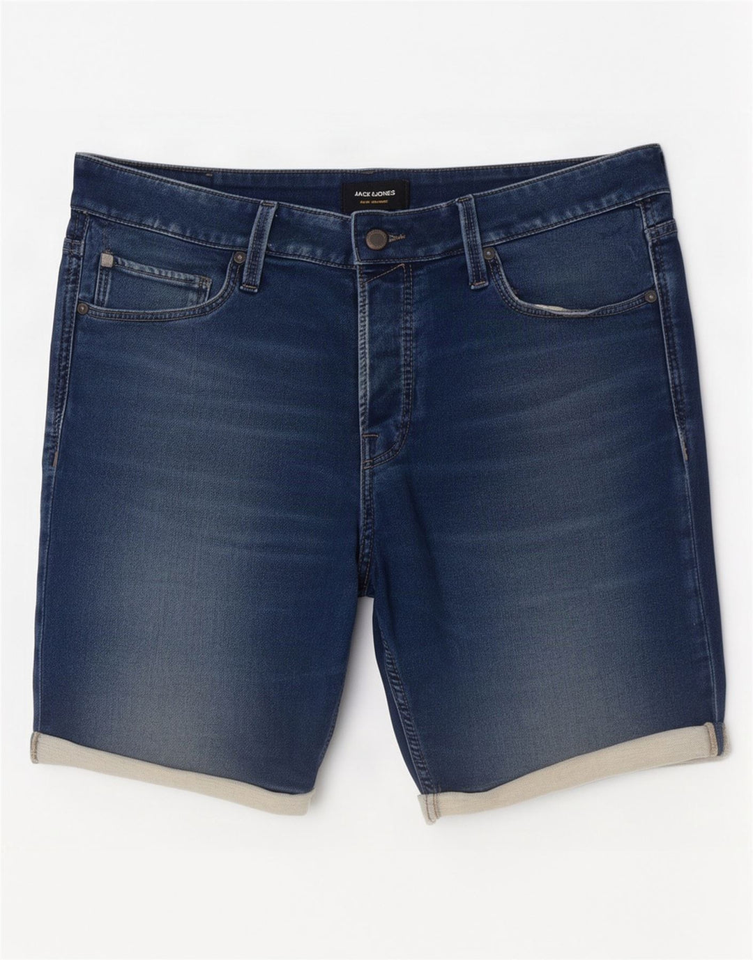Shorts jeans masculino Jack & Jones grande W34 algodão azul