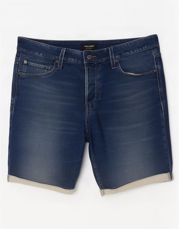 Jack & Jones Mens Denim Shorts Large W34 Blue Cotton