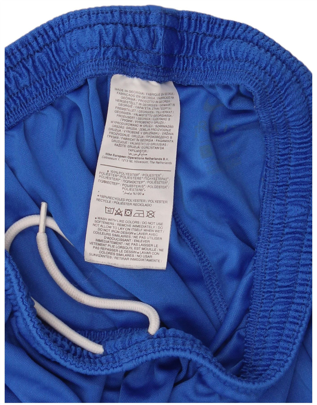 Nike Mens Dri Fit Sport Shorts Pequeno Azul Poliéster