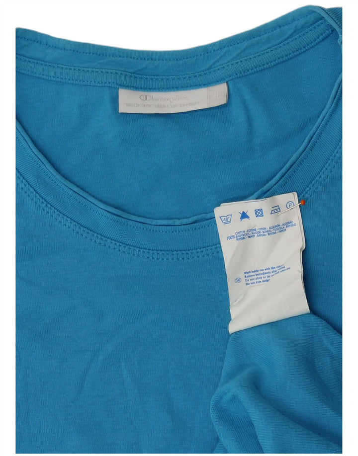 Camiseta feminina CHAMPION UK 18 XL algodão azul