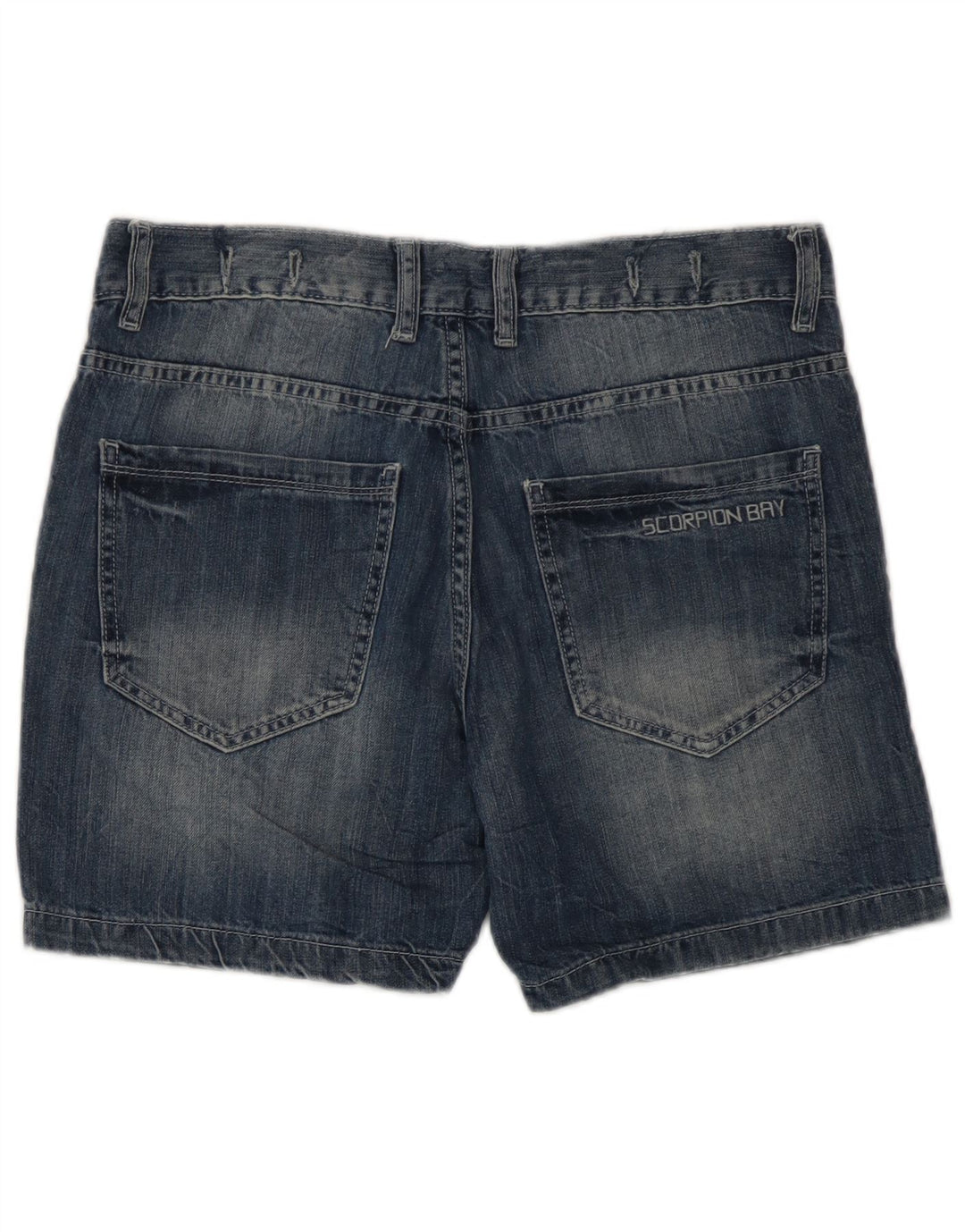 Shorts jeans masculino Scorpion Bay W30 algodão azul médio