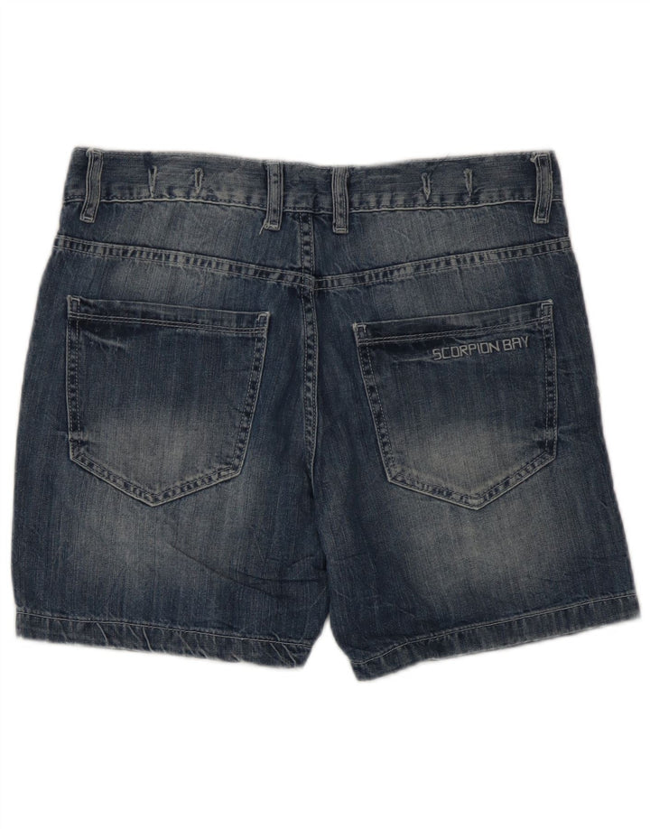 Shorts jeans masculino Scorpion Bay W30 algodão azul médio