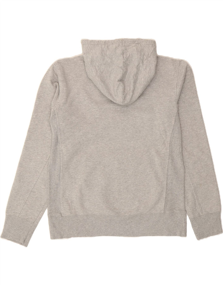 BENETTON Womens Graphic Hoodie Jumper UK 18 XL Grey Cotton Vintage Benetton and Second-Hand Benetton from Messina Hembry 