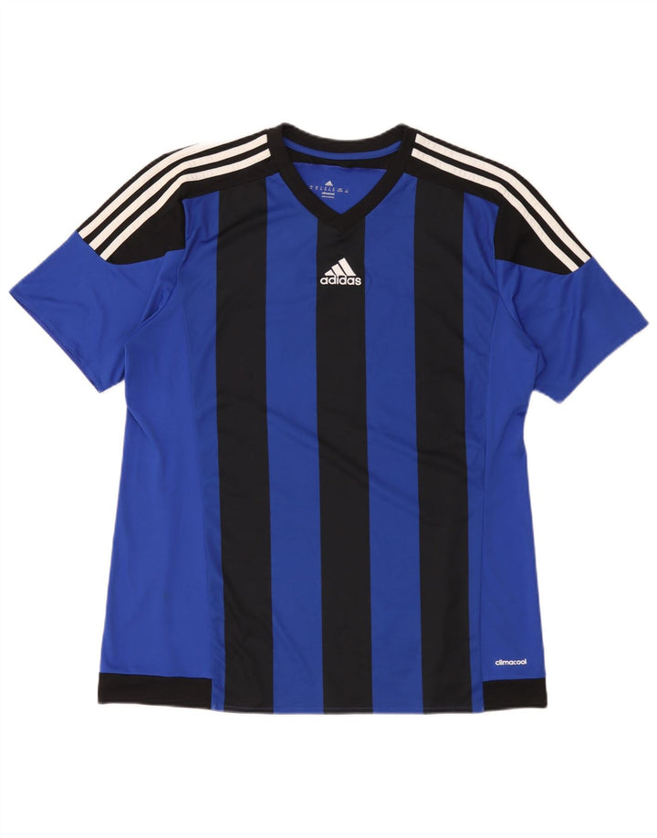 Camiseta Adidas Masculina Climacool Graphic Top XL Azul Colorblock Poliéster