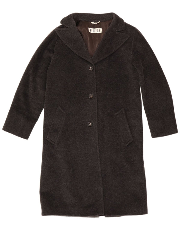 Sobretudo feminino oversized Marella Reino Unido 8 lã cinza pequena