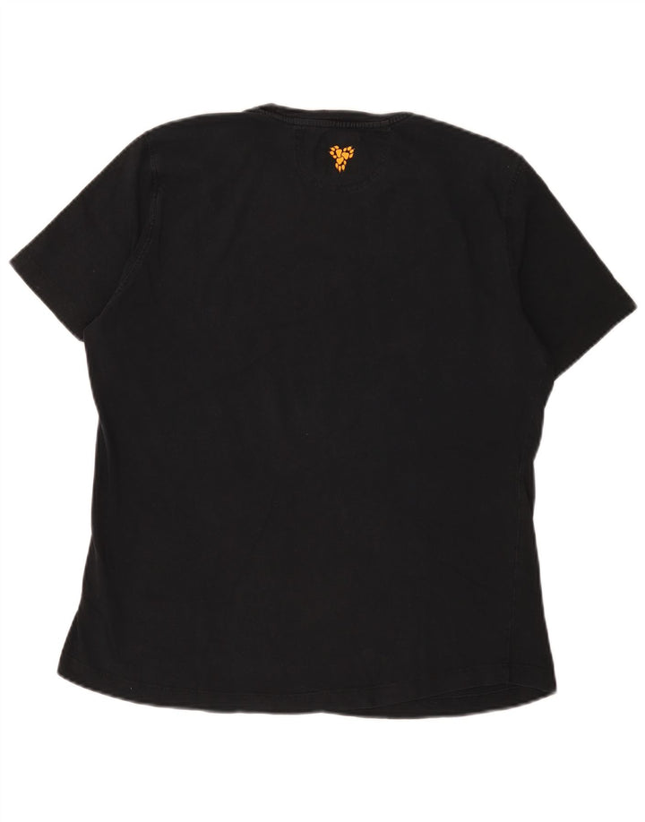 Camiseta feminina Jack Wolfskin UK 14 grande preta