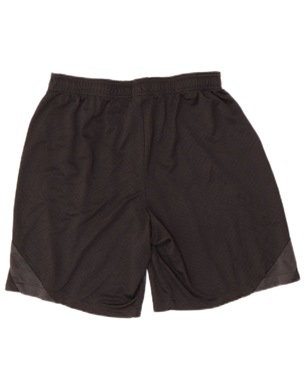 Shorts esportivos masculinos Nike Dri Fit Slim médio preto colorblock poliéster