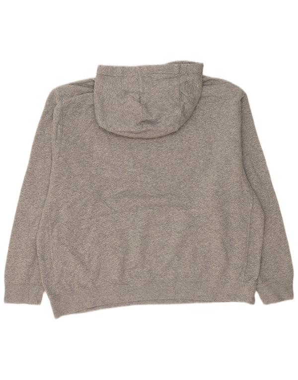 Jumper com capuz Nike feminino Stony Brook Graphic Oversized UK 18 XL cinza