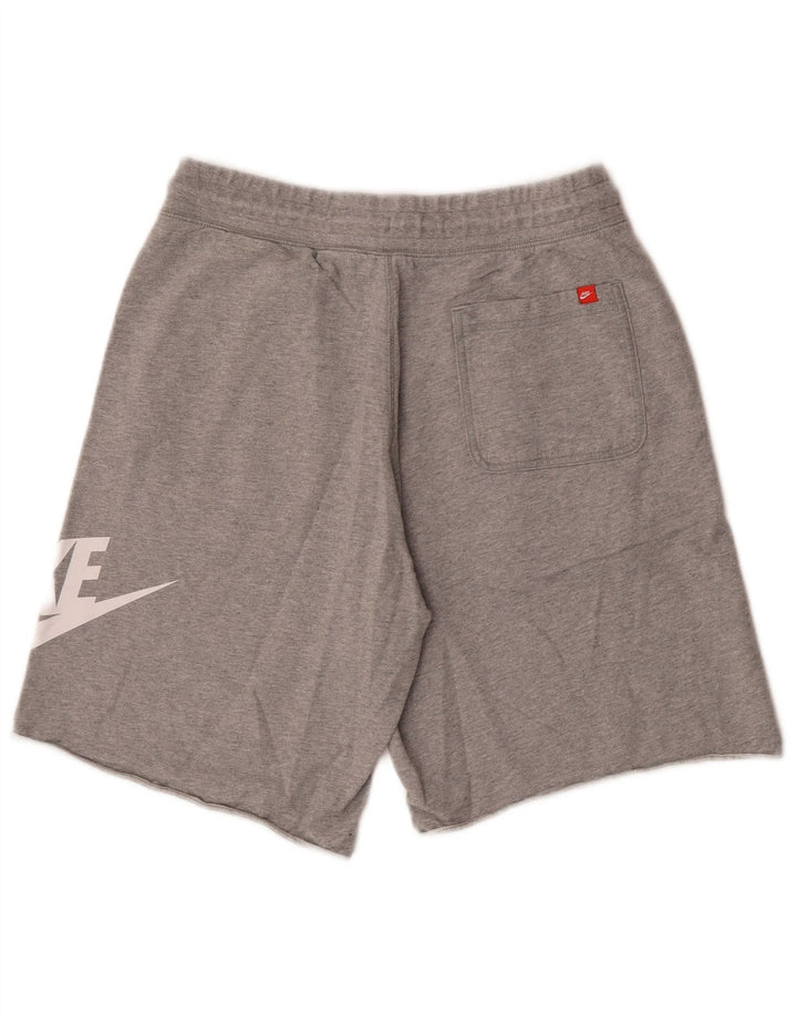 Shorts esportivos gráficos masculinos Nike grande algodão cinza