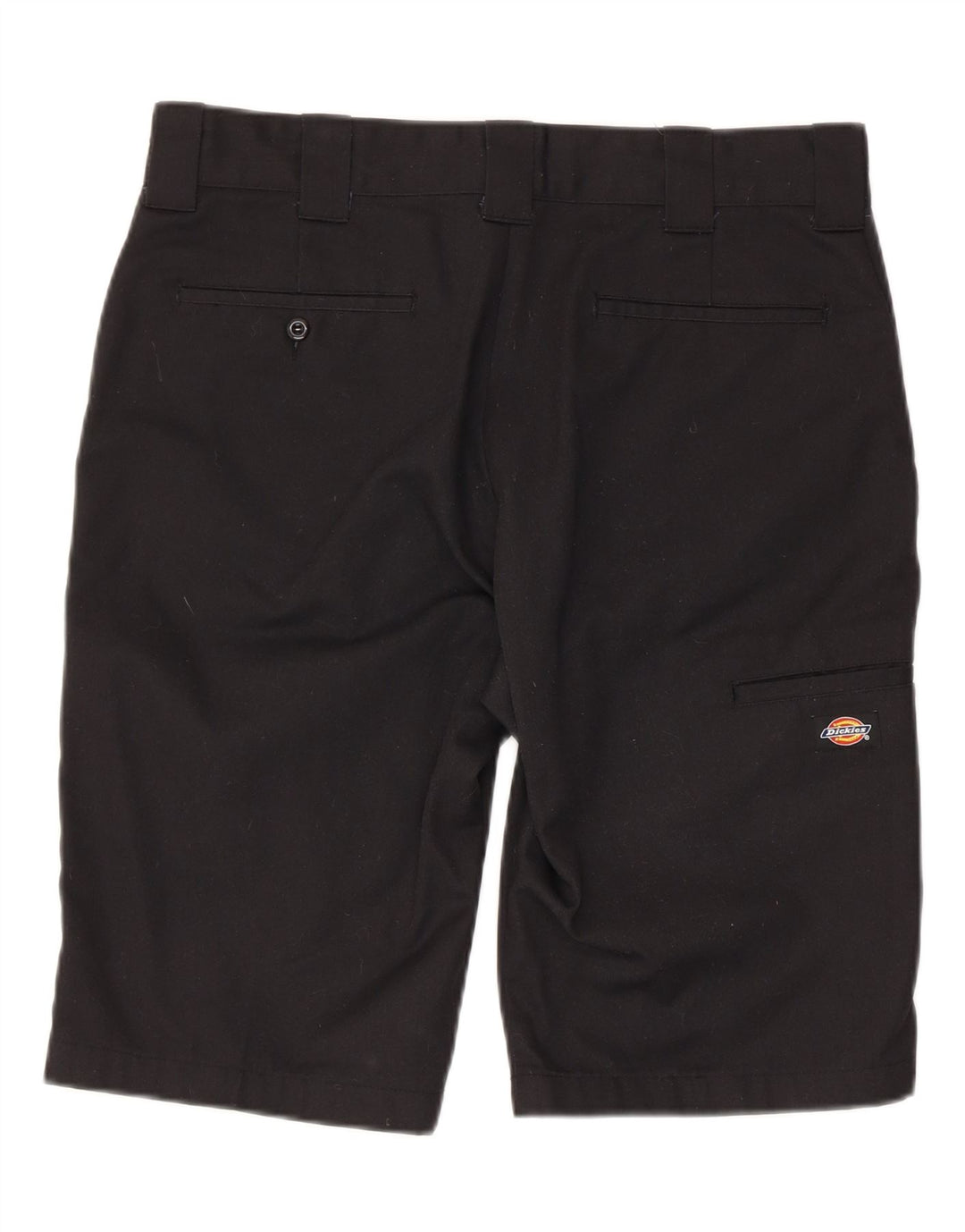 Shorts masculinos Dickies Slim Fit Chino W34 grande poliéster preto