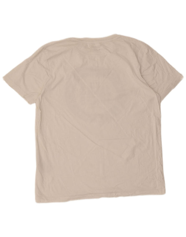 Camiseta gráfica masculina Jack & Jones Top XL algodão branco