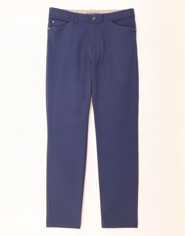 Calça Adidas Masculina Slim Casual W32 L30 Azul Poliamida