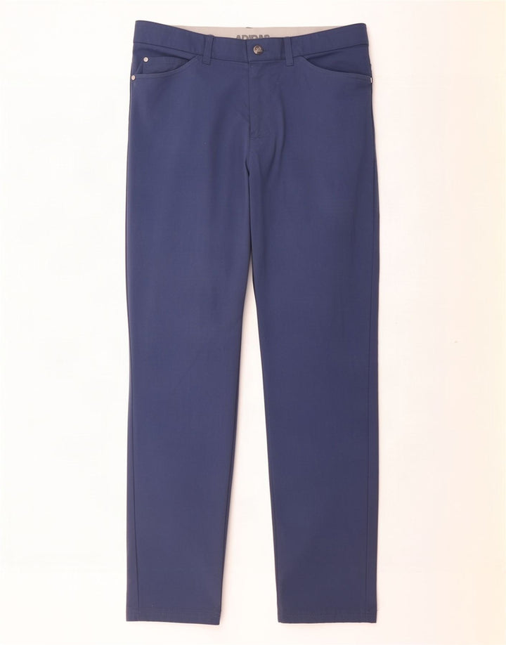 Calça Adidas Masculina Slim Casual W32 L30 Azul Poliamida
