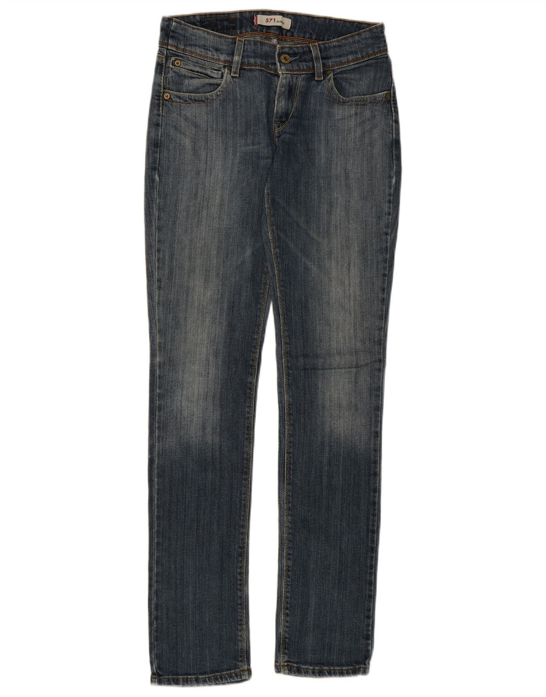 Calça jeans feminina LEVI'S 571 Slim W28 L33 azul